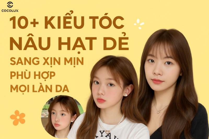 Màu tóc nâu lạnh tôn da sáng và mịn màng, với ánh khói tinh tế trên mái tóc óng mượt